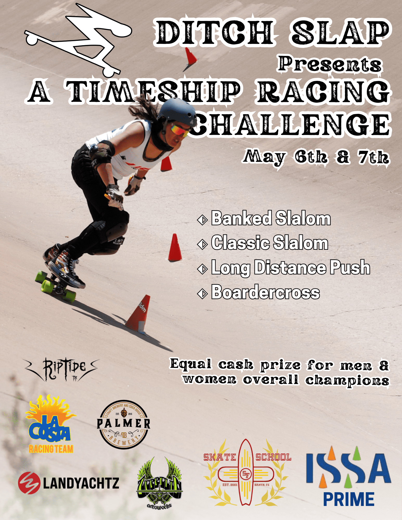 Ditch Slap presents A Timeship Racing Challenge | USA Slalom Skateboarding